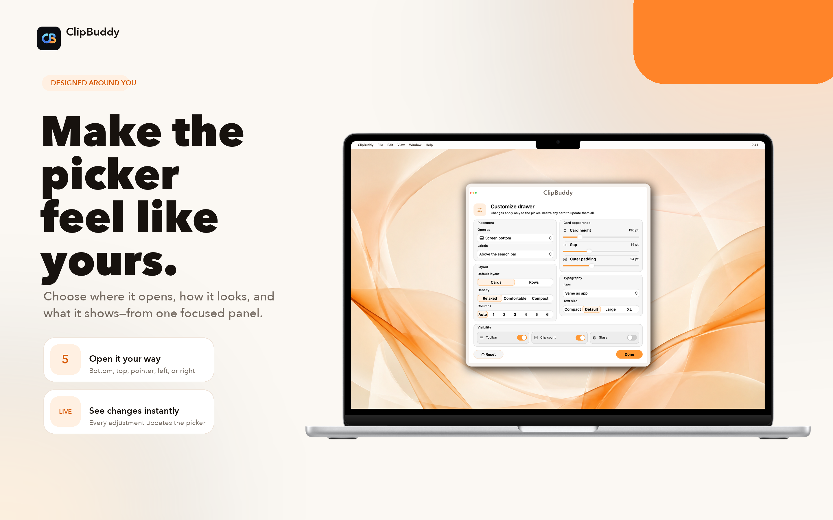 Make the Picker Feel Like Yours