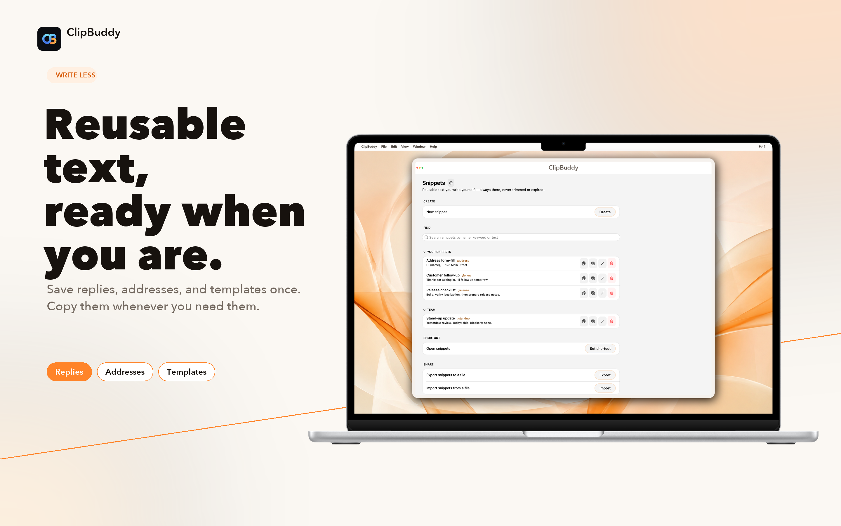 Reusable Text, Ready When You Are