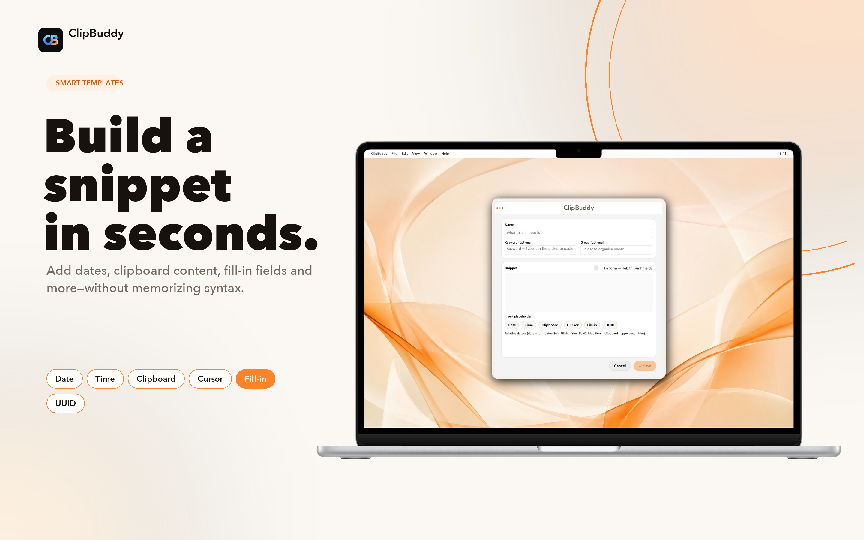 Build a Snippet in Seconds